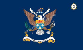 12th Infantry printed colors
