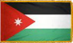 Jordan indoor flag with fringe