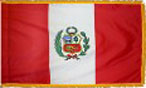 Peru indoor flag