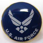 US Air Force wings lapel pin